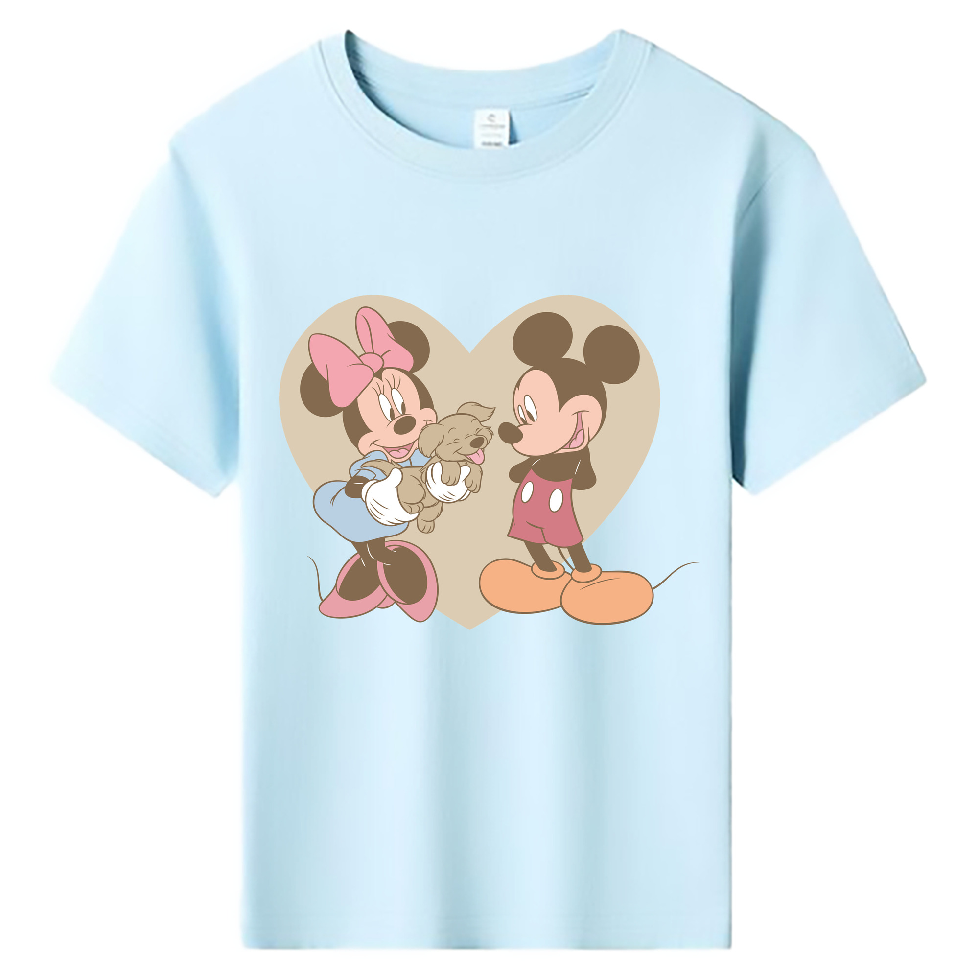 ミッキーマウス Mickey Mouse 綿100％キッズTシャツ（フロントプリント）
